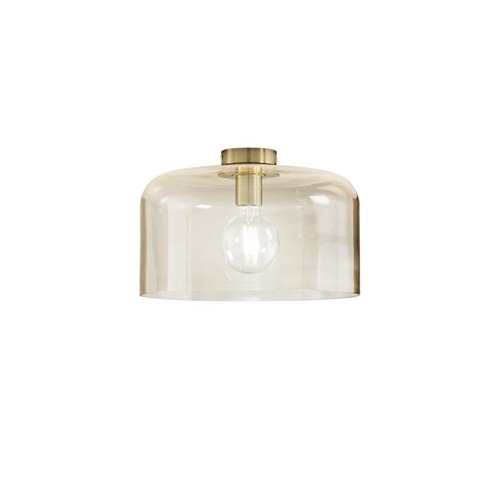 Kruhová - FAN I-GIBUS-PL35 AMB Stropní svítidlo Gibus, jantarové, 1 x E27, 35 x 35 x 23 cm - FANEUROPE - foto 1