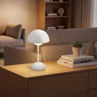 Stolní lampy dekorační - BRILO 7578016 Kugle stolní lampička - 3W, 250lm, bezdrátová, LED, stmívatelné, dotykový vypínač, teplá bílá, bílá - BRILO