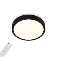 Kruhová - BRILO 3701-015 CCT LED přisazené svítidlo pr. 28 cm, 18 W, 2000 lm, černá - BRILO