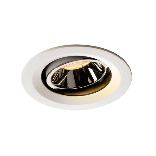Kruhová - LA 1003570 NUMINOS® MOVE DL M vnitřní LED zápustné stropní svítidlo bílá/chrom 2700 K 40° otočné a výkyvné - BIG WHITE (SLV) - foto 1