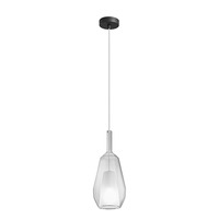 Dekorativní - FAN I-PIREX-S16-TR Závěsné skleněné svítidlo PIREX průhledné s kabelem a spojkou 16x38 cm - FANEUROPE