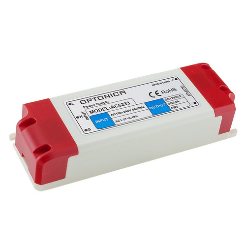 Plastové napájecí zdroje Optonica - LED plastové pouzdro Napájecí zdroj 12V 3 roky záruka - foto 1