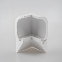 Spojky pro Al profily - FAN I-PROFY-GIMEL-L Úhlová spojka Gimel - bílý hliníkový profil s opálovým difuzorem, 15 x 12,7 cm - FANEUROPE