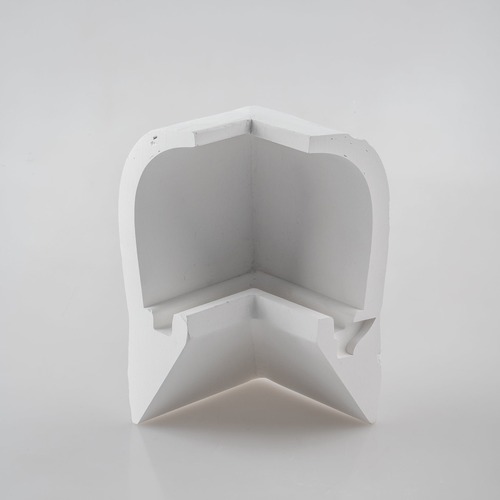 Spojky pro Al profily - FAN I-PROFY-GIMEL-L Úhlová spojka Gimel - bílý hliníkový profil s opálovým difuzorem, 15 x 12,7 cm - FANEUROPE - foto 1