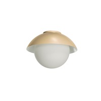 Kruhová - OS LUK60506 LUKIDA 2 stropní/nástěnné skleněné svítidlo zlatá / bílá IP65 4000 K 20W LED - OSMONT