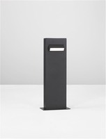 Sloupková - NV 9020921 Venkovní sloupkové svítidlo ZELDA černý hliník a akrylový difuzor proti oslnění LED 6W 3000K 100-240V IP65 - NOVA LUCE