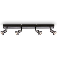 Bodová - BRI 2927-044 LED bodové svítidlo, 64 cm, 4x GU10, 4,9 W, 460 lm, antická stříbrná - BRILONER
