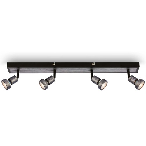 Bodová - BRI 2927-044 LED bodové svítidlo, 64 cm, 4x GU10, 4,9 W, 460 lm, antická stříbrná - BRILONER - foto 1