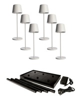 Stolní lampy dekorační - IMPR 620235 Deko-Light nabíjecí svítidlo sada Canis Gastro M bílá - DEKOLIGHT