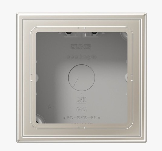 Vypínače a zásuvky - JU ES2581A-L Přisazená krytka ES2581A-L nerez.ocel - JUNG - foto 1