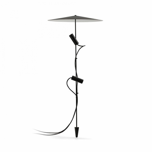 Zápichy - FARO 75709-233P CLAP 1030 lampa se zápichem, černá 2x6W 3000K 38st. se stínítkem 24V - FARO - foto 1