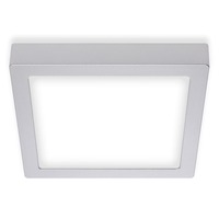 Hranatá - BRI 7118-414 LED stropní svítidlo, 22,5 cm, 16,5 W, matný chrom - BRILONER