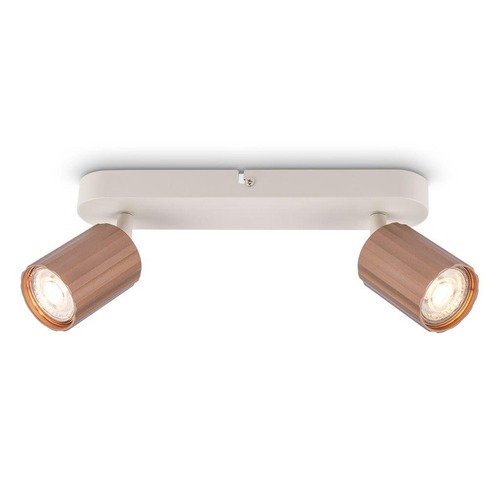 Bodová - BRI 2324024 BRILONER Skaft stropní bodové svítidlo - GU10 patice, max. 9W, nastavitelné, kávová, 2-ramenné 2324024 - foto 1