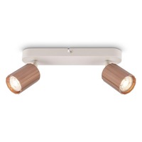 Bodová - BRI 2324024 BRILONER Skaft stropní bodové svítidlo - GU10 patice, max. 9W, nastavitelné, kávová, 2-ramenné 2324024