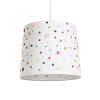 Stínidla, kryty, clony - RED R12389 DELISA 35/30 stínidlo bílá knoflíky max. 28W - RED - DESIGN RENDL