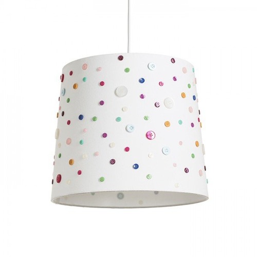 Stínidla, kryty, clony - RED R12389 DELISA 35/30 stínidlo bílá knoflíky max. 28W - RED - DESIGN RENDL - foto 1