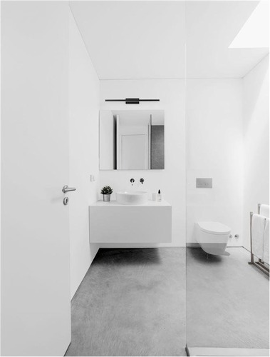 K zrcadlu - NV 787011 Nástěnné svítidlo nad obrazy a zrcadla FLAT černý hliník a akryl LED 18W 230V 3000K IP44 - NOVA LUCE - foto 1