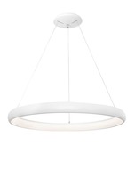 Kruhová - NV 8105601 D Závěsné svítidlo ALBI bílý hliník a akryl LED 50W 230V 3000K IP20 stmívatelné - NOVA LUCE