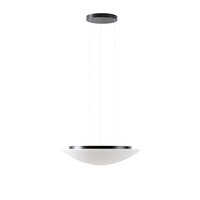 Kruhová - OS AUR67945 AURA LE9 závěsné skleněné svítidlo černá / bílá IP40 4000 K 35W LED - OSMONT