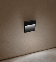 Nástěnná - CEN PEONES-041040 SEGNAPASSO LED PASEO QUADRATO venkovní nástěnné svítidlo černá 4W 4000K IP54 - CENTURY