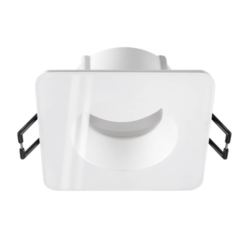 Hranatá - LA 1007339 NEW TRIA® 68 kroužek pro vestavbu do stropu, D: 8,3 Š: 8,3 H: 3,55 cm, IP 65, vč. skla, bílá - BIG WHITE (SLV) - foto 1