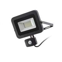 Reflektory - RED R12982 PONTA reflektor se senzorem černá 230V LED 30W 120° IP54 3000K - RED - DESIGN RENDL