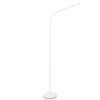 Stojací lampy - BRILO 1472016 LED stojací svítidlo, 126,5 cm, LED modul, 6W, 600lm, bílé - BRILO