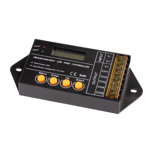 Programovatelné ovladače - Programovatelný ovladač USB 5CH 20A pro LED - foto 1