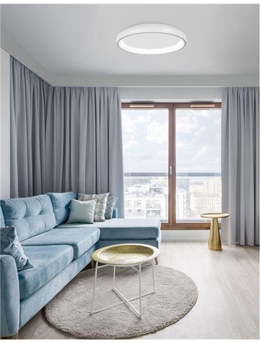 Kruhová - NV 8105607 D Stropní svítidlo ALBI bílý hliník a akryl LED 80W 230V 3000K IP20 stmívatelné - NOVA LUCE - foto 1