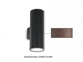 Nástěnná - ILUX 163611 Venkovní nástěnné svítidlo Ideal Lux Gun AP2 big coffee 163611 hnědé 31cm IP54 - IDEALLUX