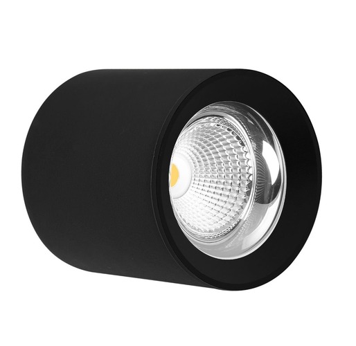 Downlight - CEN RNDNE-2513040 Stropní SVÍTIDLO LED RONDO ČERNÉ 130x155mm 25W/230VAC 4000K 2500Lm 45d IP20 - CENTURY - foto 1
