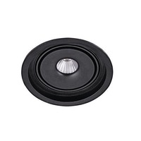 Kruhová - AZZ AZ3470 LED Zápustné bodové svítidlo Azzardo Boston 1 Round black AZ3470 10W 810lm 3000K IP20 12cm kulaté černé stmívatelné - AZZARDO