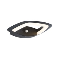 Nástěnná - P 94838 LED venkovní nástěnné svítidlo Akena pohybové čidlo IP44 243x254mm 3000K 11W 230V antracit hliník - PAULMANN