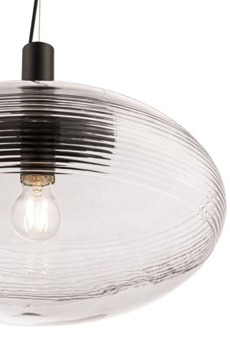 Koule - M P062PL-01GR Závěsné svítidlo Perlas E27 60W průhledné sklo šedá kov - MAYTONI - foto 1