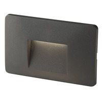 Zapuštěná - FAN INC-BREEN-503 ANT Zápustné venkovní svítidlo LED Breen, antracit, hliník/sklo, 3 W, 290 lm, 4000 K, IP65, 13 x 1 x 8,5 cm - FANEUROPE