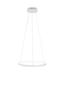 Kruhová - FAN LED-AXIS-S40 Závěsné LED svítidlo Axis bílá, 20 W, 3650 lm, CCT, 40 x 150 cm - FANEUROPE