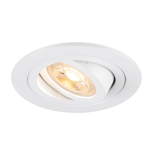 Kruhová - LA 1007374 NEW TRIA® 75 stropní vestavné svítidlo, kulaté, max. 10W GU10, bílá - BIG WHITE (SLV) - foto 1