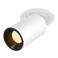Kruhová - LA 1007008 NUMINOS® PROJECTOR M stropní zápustné svítidlo, 3000 K, 55°, válcové, bílé/černé - BIG WHITE (SLV)