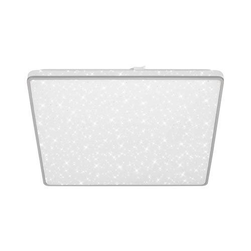 Hranatá - BRILO 3749-414 LED stropní svítidlo, 37 cm, 24 W, 2800 lm, matný chrom - BRILO - foto 1