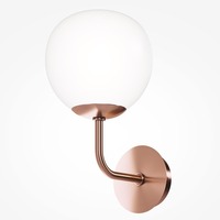 Dekorativní - M MOD221-WL-01-G Nástěnné svítidlo Erich E14 40W bílá sklo mosaz kov designové - MAYTONI