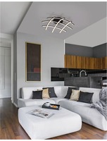 Hranatá - NV 9848136 Stropní svítidlo NARVI černý hliník a akryl LED 36W 230V 3000K IP20 stmívatelné - NOVA LUCE