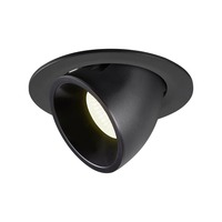 Kruhová - LA 1006017 NUMINOS® GIMBLE L zápustné stropní svítidlo černé 4000 K 55° - BIG WHITE (SLV)