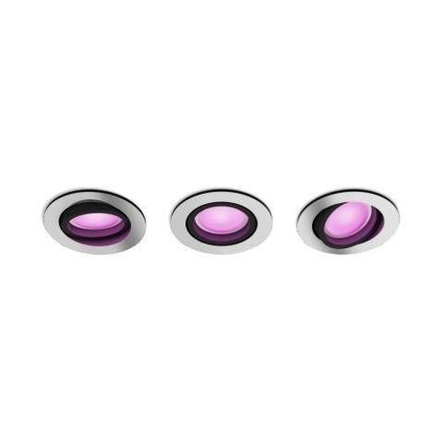 Kruhová - PH 8720169318854 Hue WACA Centura podhledové LED svítidlo 3x GU10 5,7W 350lm 2000-6500K RGB kulaté IP20 hliník - PHILIPS - foto 1