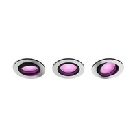 Kruhová - PH 8720169318854 Hue WACA Centura podhledové LED svítidlo 3x GU10 5,7W 350lm 2000-6500K RGB kulaté IP20 hliník - PHILIPS