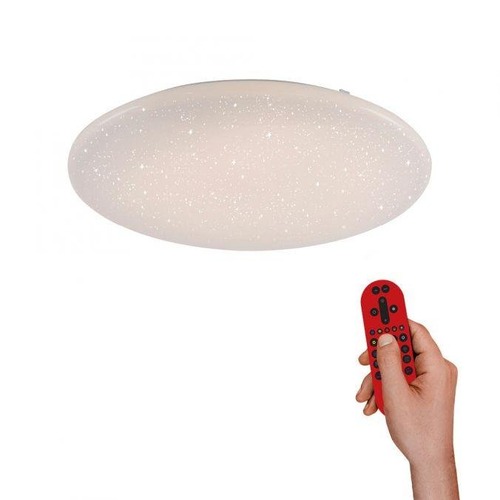 Kruhová - LD 14480-16 URANUS LED stropní svítidlo kruhové v bílé s hvězdným nebem a nastavitelnou barvou světla Smart Home MEDION RGB+3000-5000K - LEUCHTEN DIREKT / JUST LIGHT - foto 1