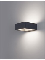 Nástěnná - NV 819502 Venkovní nástěnné svítidlo BLISS tmavě šedý hliník akrylový difuzor LED 7W 3000K 220-240V 56st. IP54 vč. driveru - NOVA LUCE