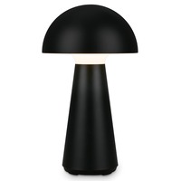 Na stůl - BRILO 7421015 LED nabíjecí stolní lampa 28 cm 2,6W 300lm černá - BRILO