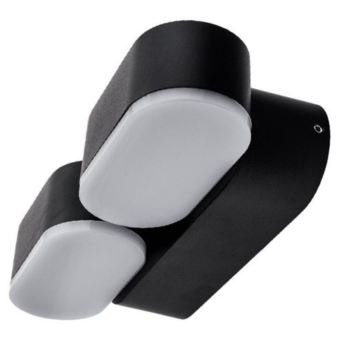 LED nástěnná svítidla Optonica - LED nástěnné svítidlo Epistar 2x6W černé tělo otočné - foto 1