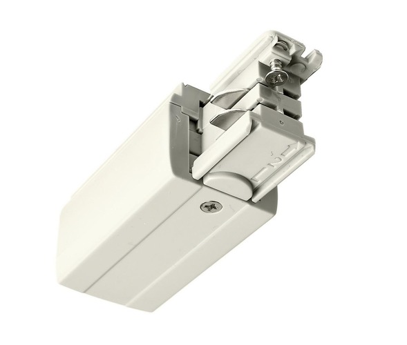 Lišty a příslušenství IVELA - IMPR 710009 Deko-Light kolejnicový systém 3-fázový 230V D Line elektrické napájení levé 230V bílá RAL 9016 98,5  - LIGHT IMPRESSIONS - foto 1