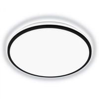 Kruhová - BRILO 3836015 Pulap A LED stropní svítidlo, energetická třída A, přímé a nepřímé osvětlení, černá - BRILO